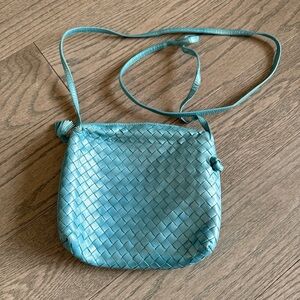 BOTTEGA VENETA INTRECCIATO Leather
Shoulder Bag Blue